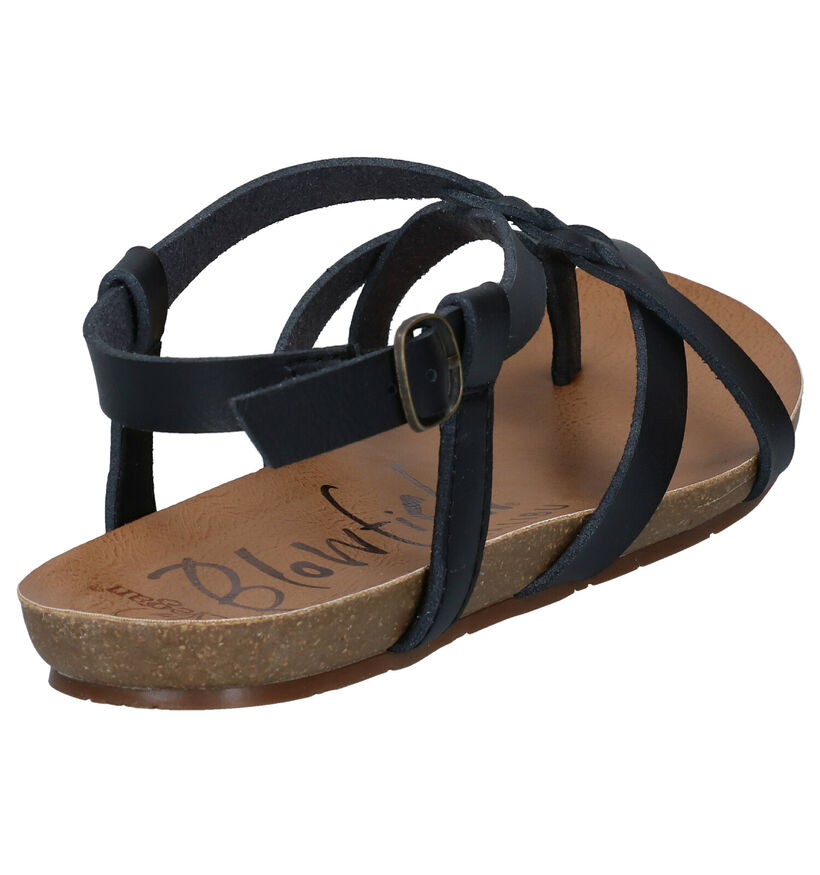 Blowfish Malibu Granola Vegan Zwarte Sandalen in kunstleer (288916)