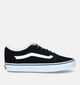 Vans Ward Zwarte Skate sneakers in daim (328035)