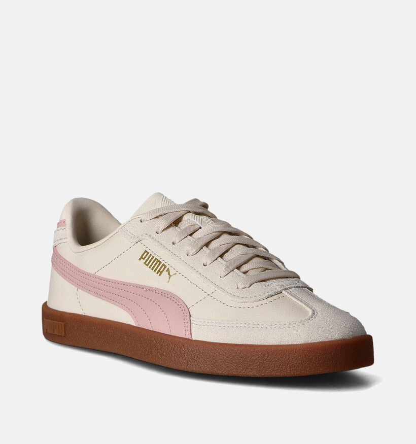 Puma Club II Era Baskets en Écru pour femmes (350416) - pour semelles orthopédiques