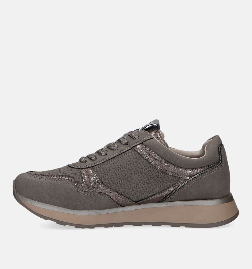 Tamaris Baskets casual en Taupe pour femmes (339424) - pour semelles orthopédiques