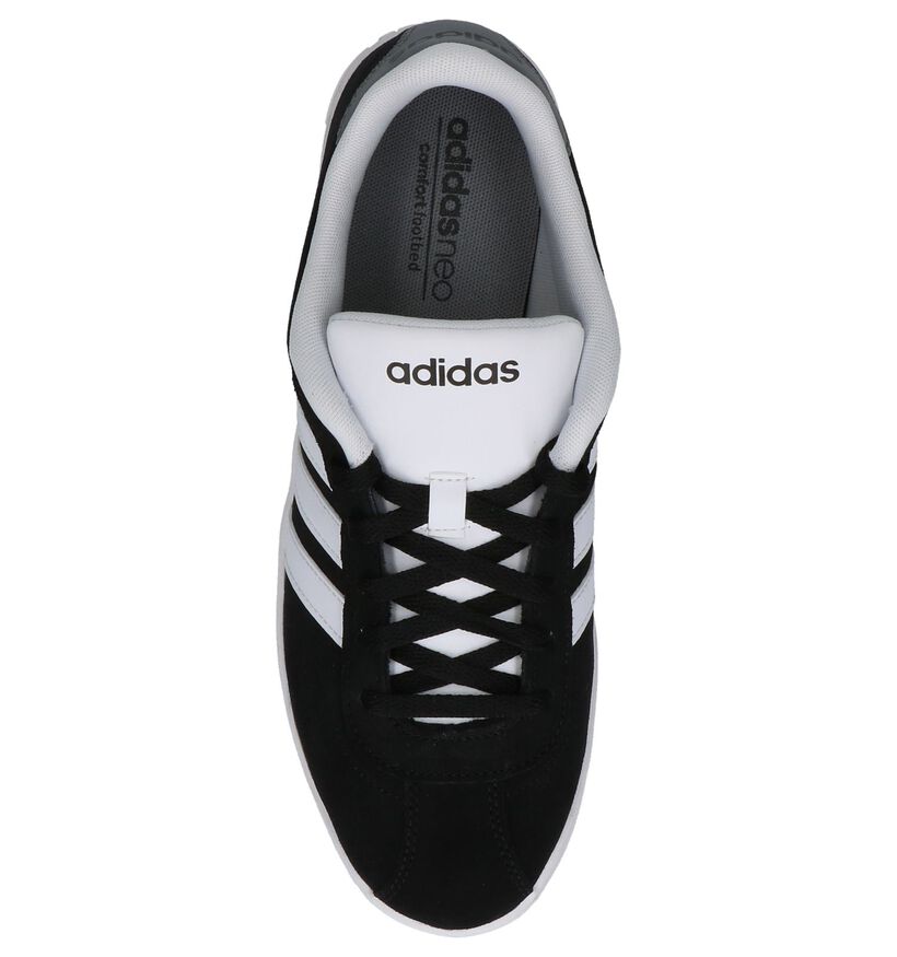 Zwarte Lage Sportieve Sneakers adidas VLCourt, , pdp
