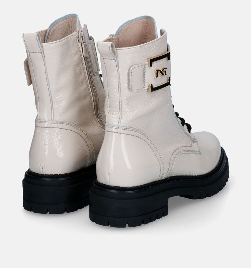 Avena Boots à lacets en Écru pour femmes (316059)