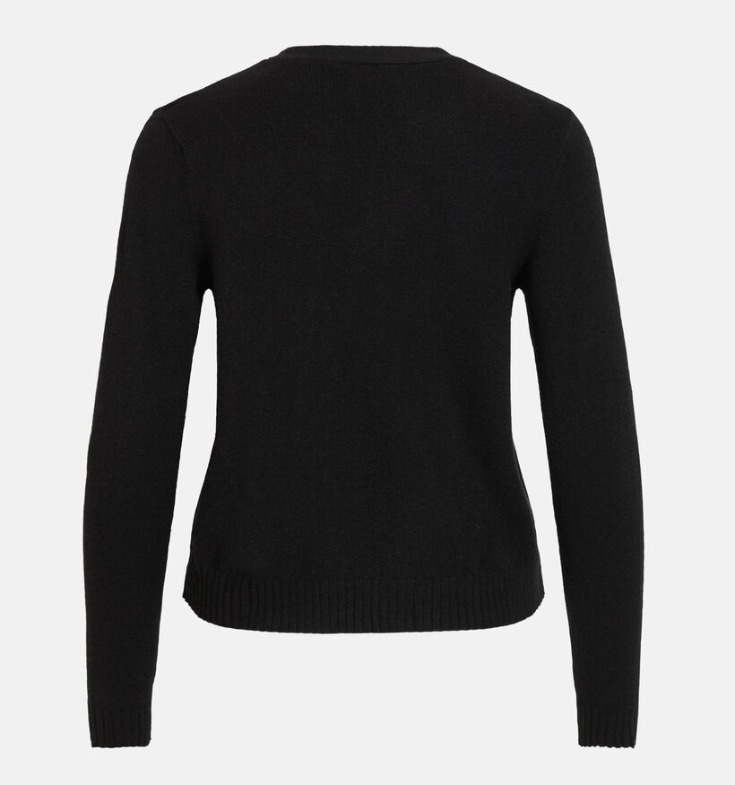 Vila Ril Open Cardigan tricot en Noir pour femmes (328852)