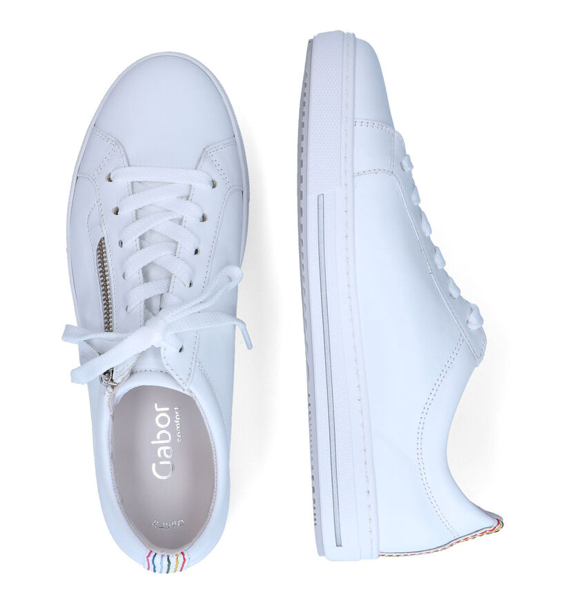 Gabor OptiFit Witte Lage Schoenen in leer (306642)