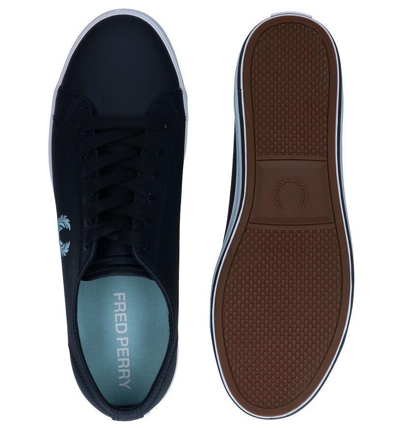 Fred Perry Blauwe Sneakers in leer (285351)