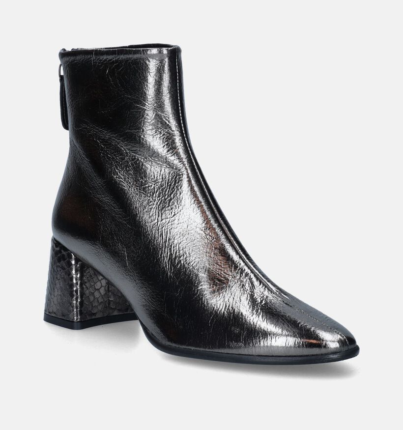 Zinda Bottillons avec talon en Argent pour femmes (348495)