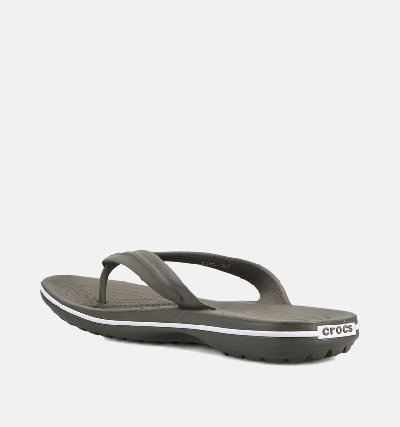 Crocs Crocband Tongs en Vert kaki pour hommes (370922)