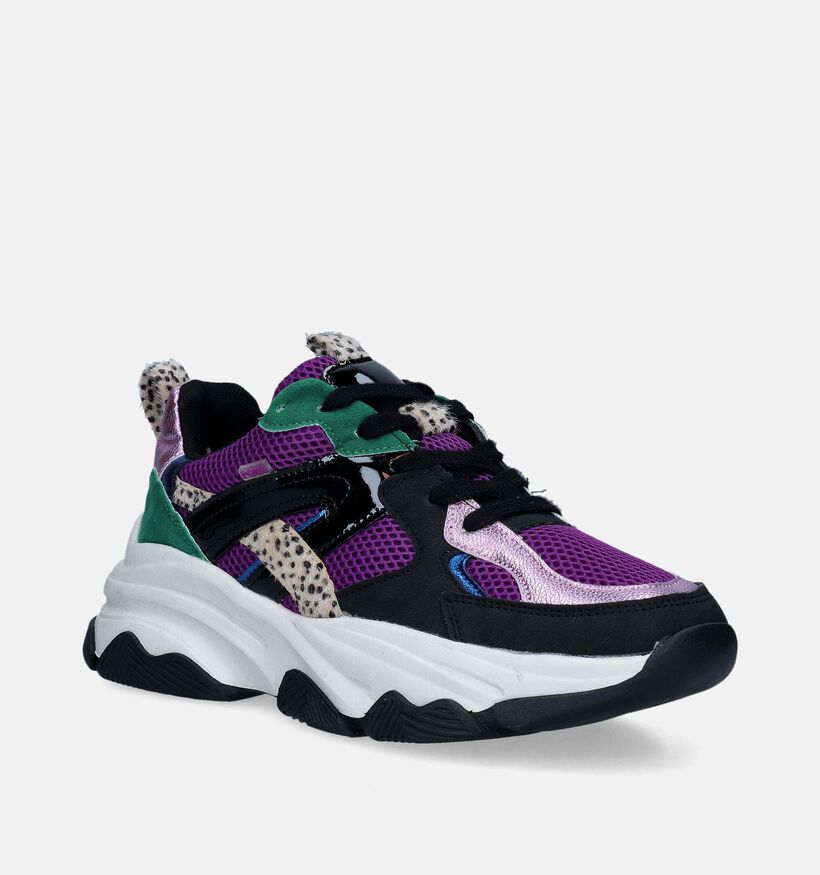 Posh by Poelman Baskets casual en Violet pour femmes (355541) - pour semelles orthopédiques