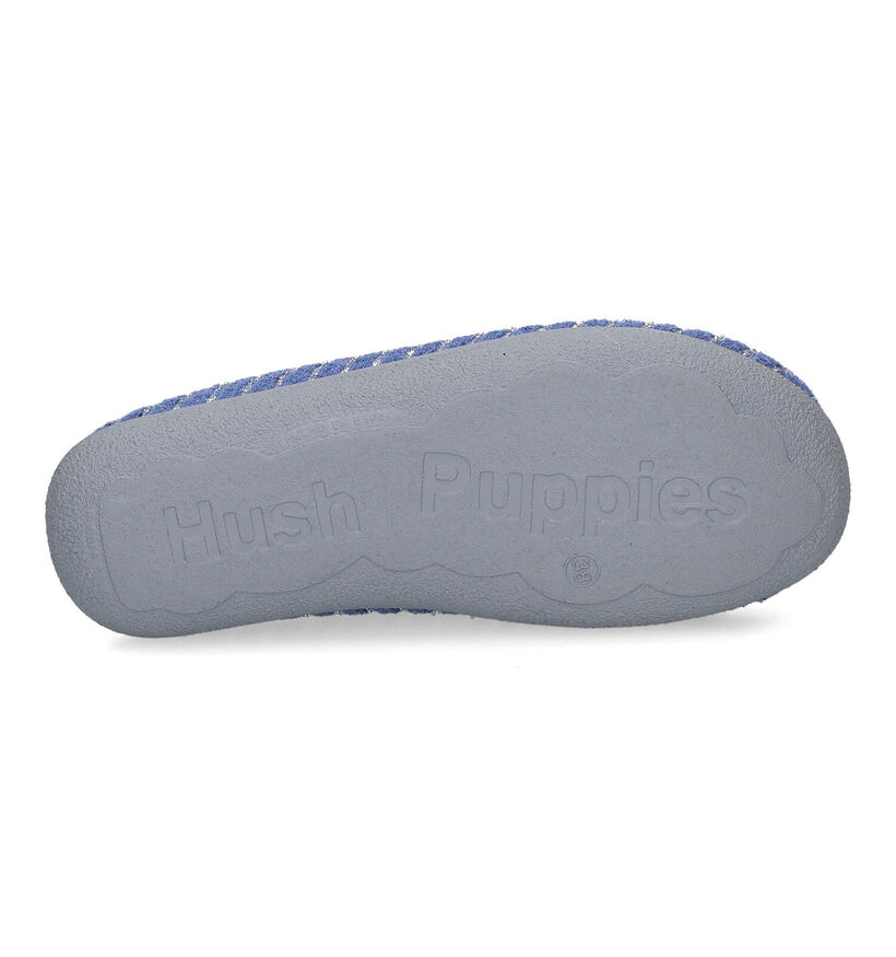Hush Puppies Caban Blauwe Pantoffels in stof (308852)