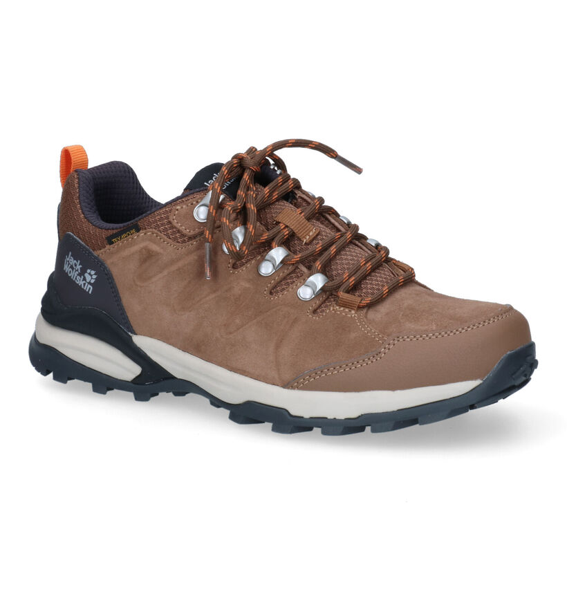 Jack Wolfskin Refugio Texapore Chaussures de randonnée en Brun pour femmes (302176) - pour semelles orthopédiques