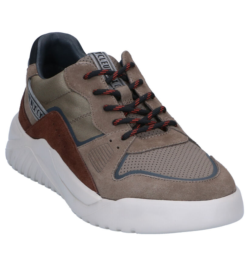 Cycleur de Luxe Oregon Chaussures à lacets en Taupe en cuir (298980)