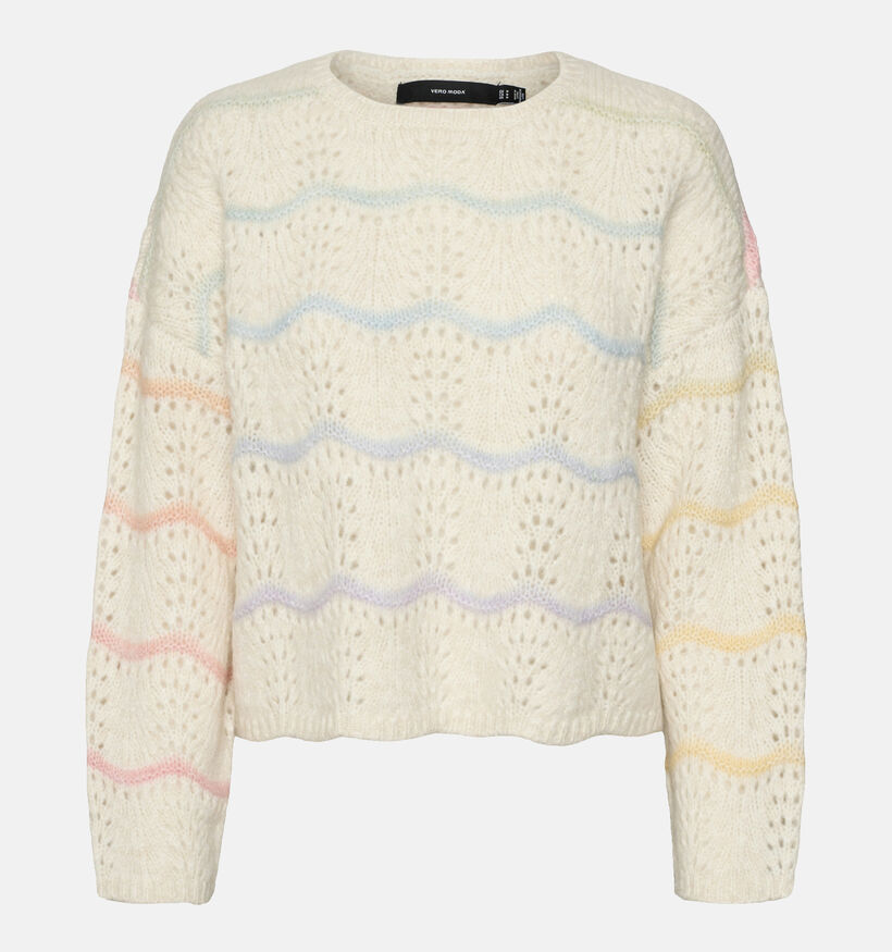 Vero Moda Hatty Witte Gebreide trui voor dames (352321)