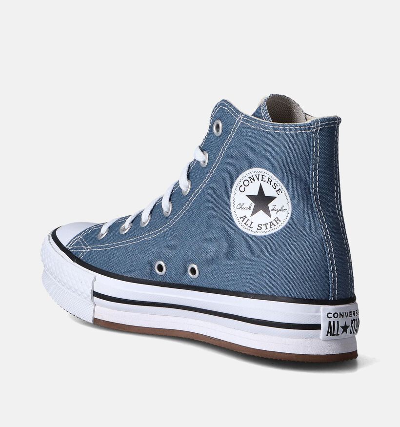 Converse CT All Star Eva Lift Baskets en Bleu pour filles (350929) - pour semelles orthopédiques