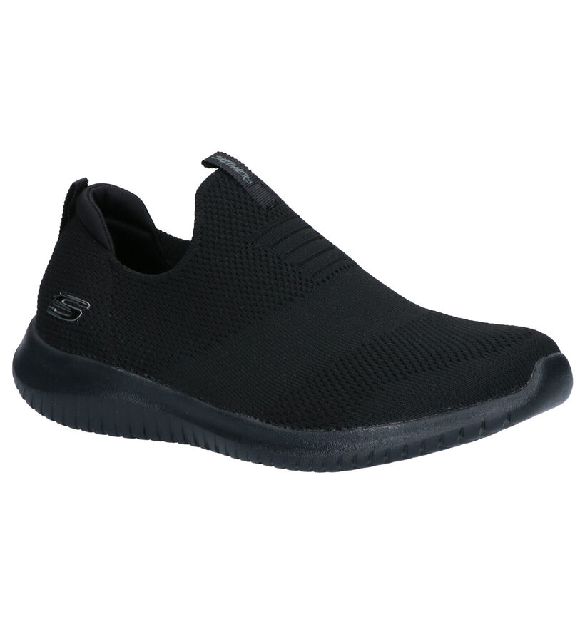 Skechers Ultra Flex First Take Zwarte Slip-on Sneakers voor dames (310629) - geschikt voor steunzolen