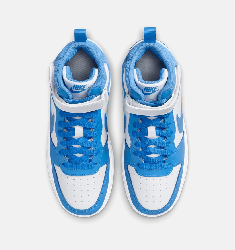 Nike Court Borough MID 2 GS Baskets en Bleu pour filles, garçons (350496)
