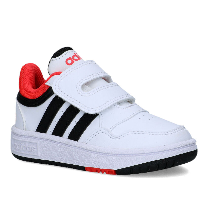 adidas Hoops 3.0 Baskets en Blanc pour garçons (318805)