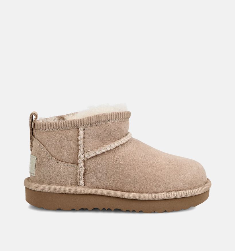 UGG Classic Ultra Mini Bottes d'hiver en Beige pour filles (377997)