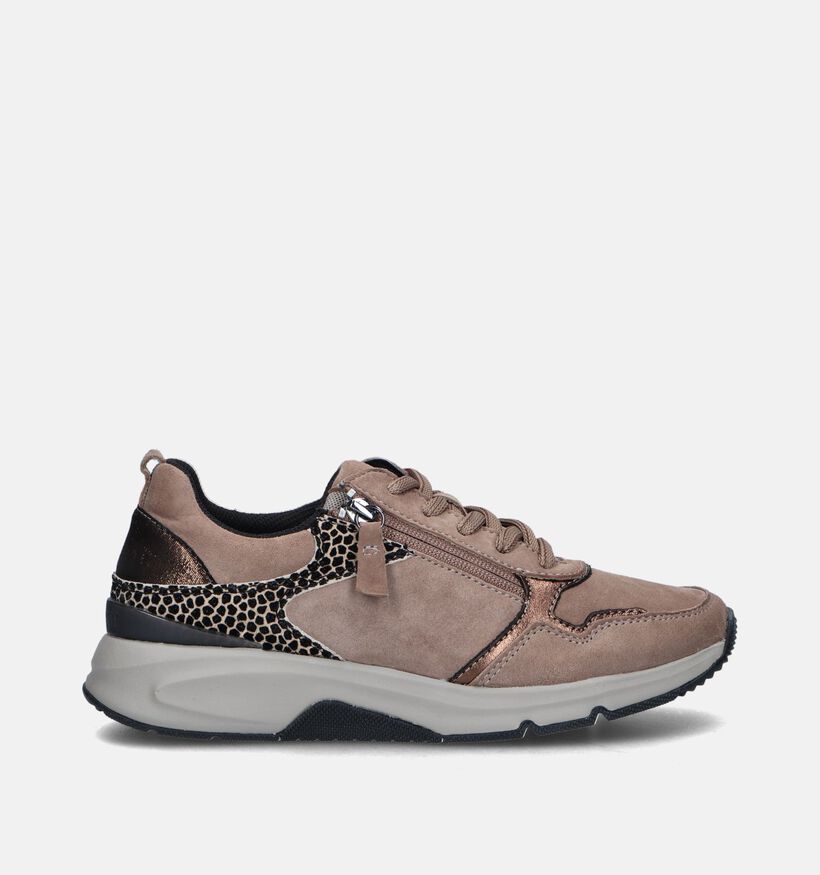 Gabor Rollingsoft Baskets en Beige pour femmes (344816) - pour semelles orthopédiques