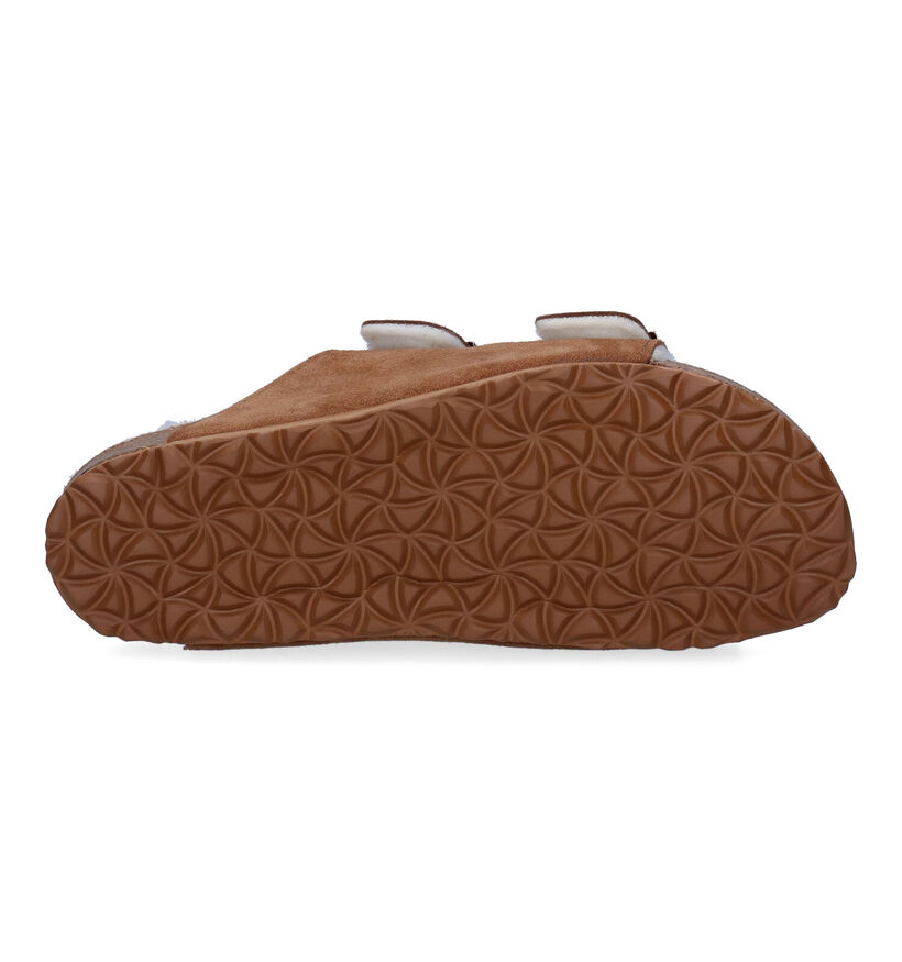 Bullboxer Pantoufles ouvertes en Cognac en daim (298758)