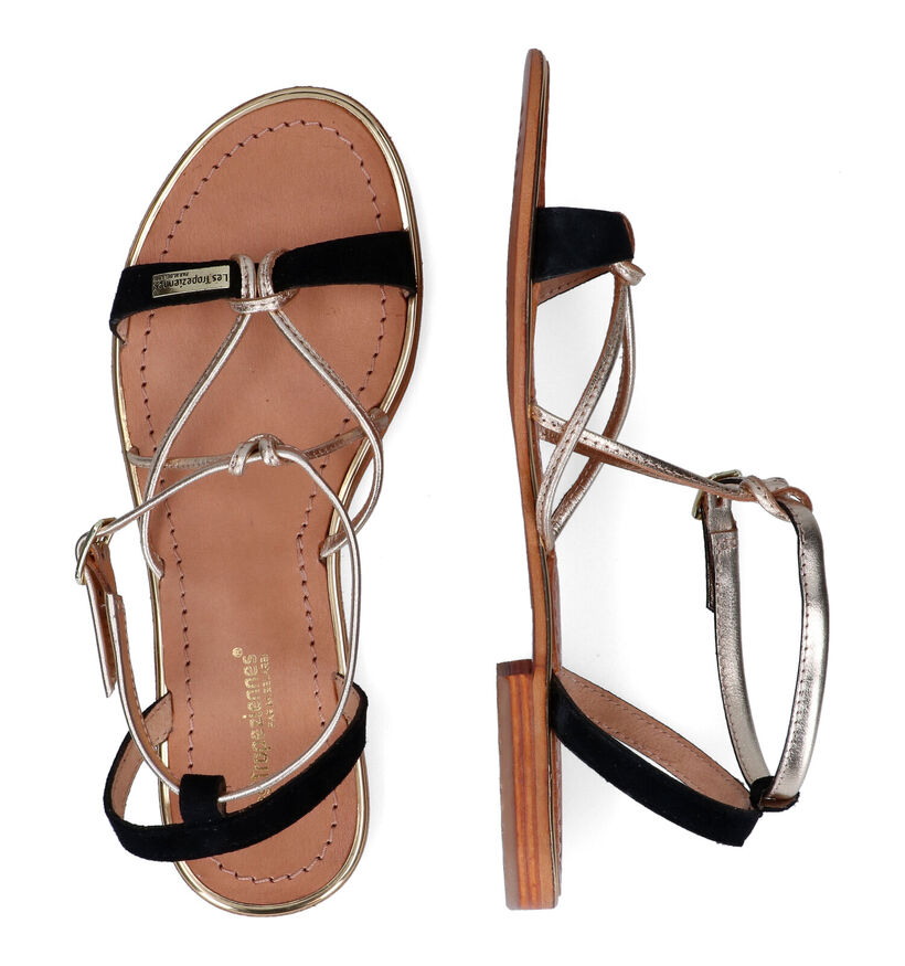 Les Tropeziennes Hironbuc Zwarte Sandalen in nubuck (308559)