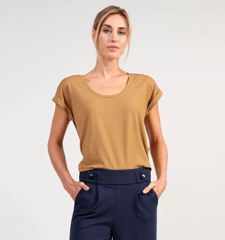 Vila T-shirts Bruin/Groen