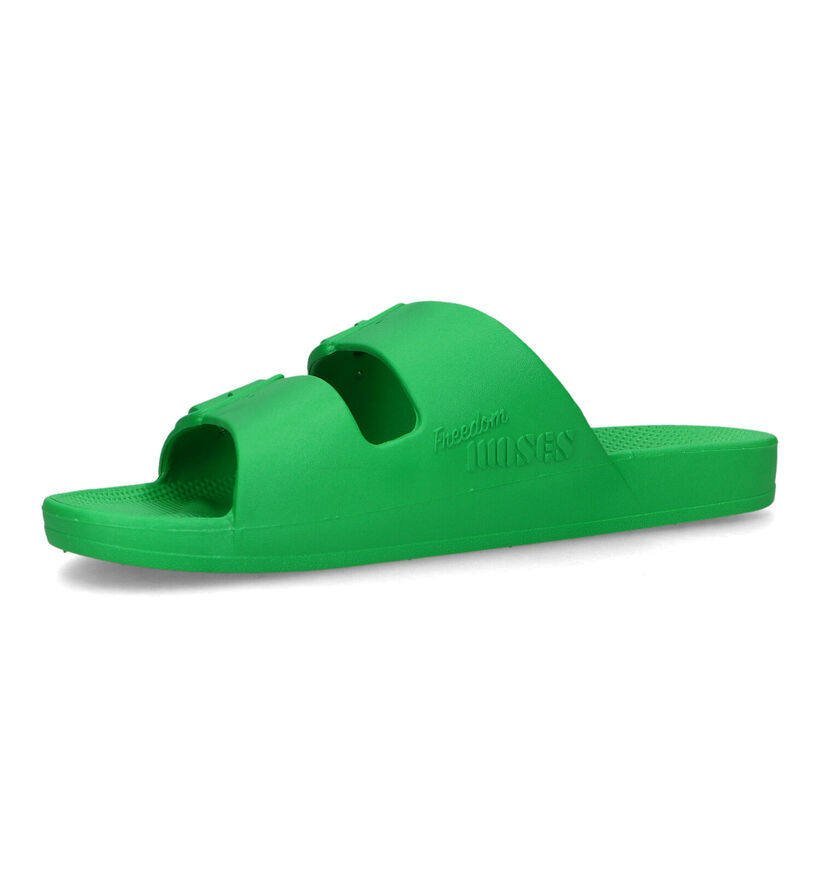 Freedom Moses Basic Groene Slippers voor dames (323012)