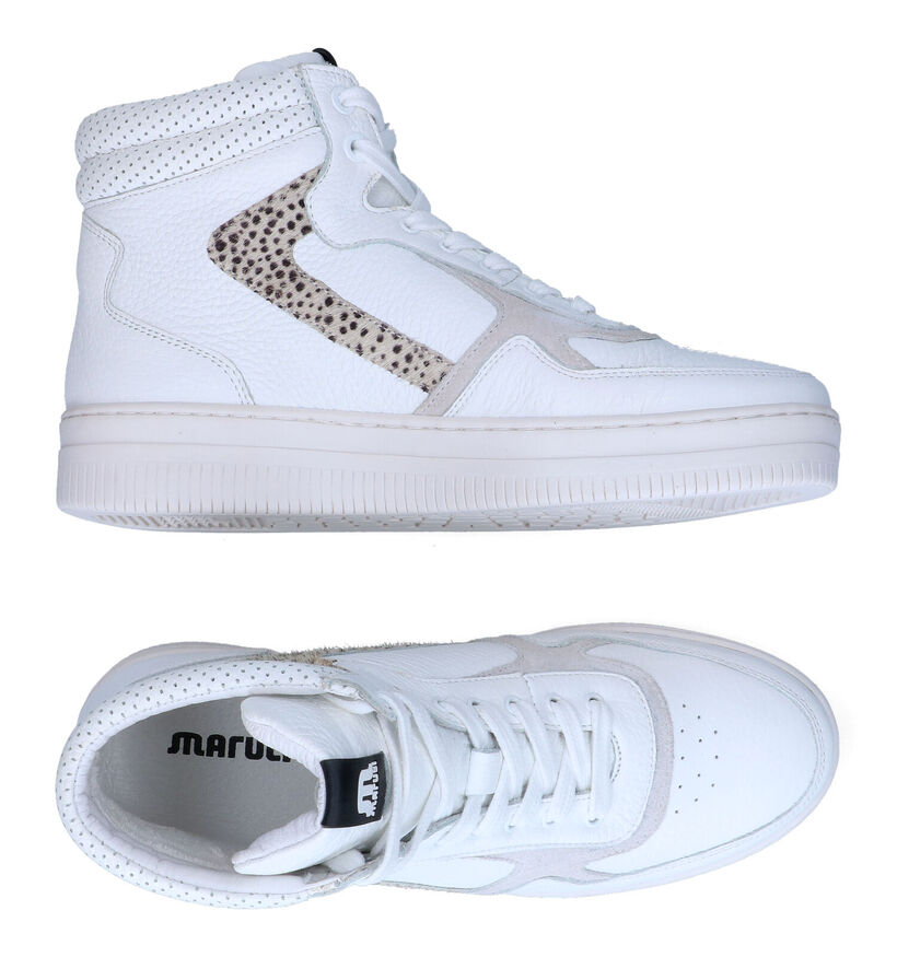 Maruti Mona Witte Hoge Sneakers voor dames (307894) - geschikt voor steunzolen