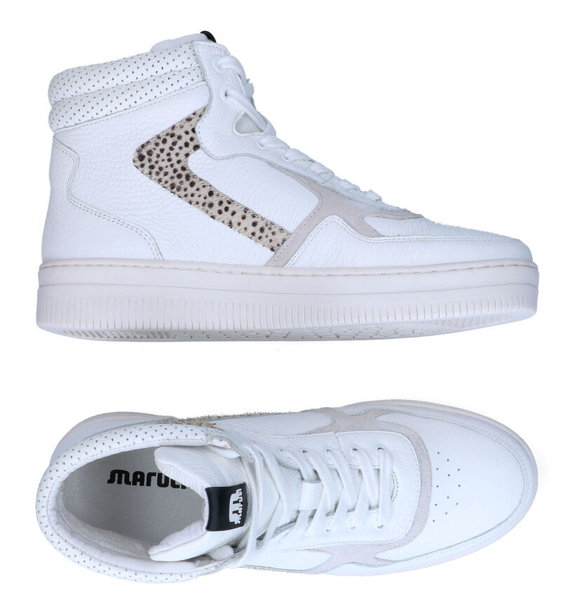 Maruti Mona Witte Hoge Sneakers voor dames (307891) - geschikt voor steunzolen