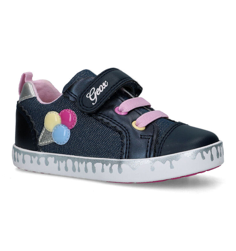 Geox Kilwi Blauwe Sneakers in stof (320638)