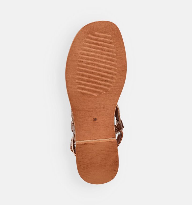 Regarde le Ciel Elma Sandales plates en Or pour femmes (372984)