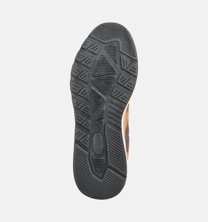Bufflox Grimbergen Chaussures plates en Cognac pour hommes (379786) - pour semelles orthop&eacute;diques