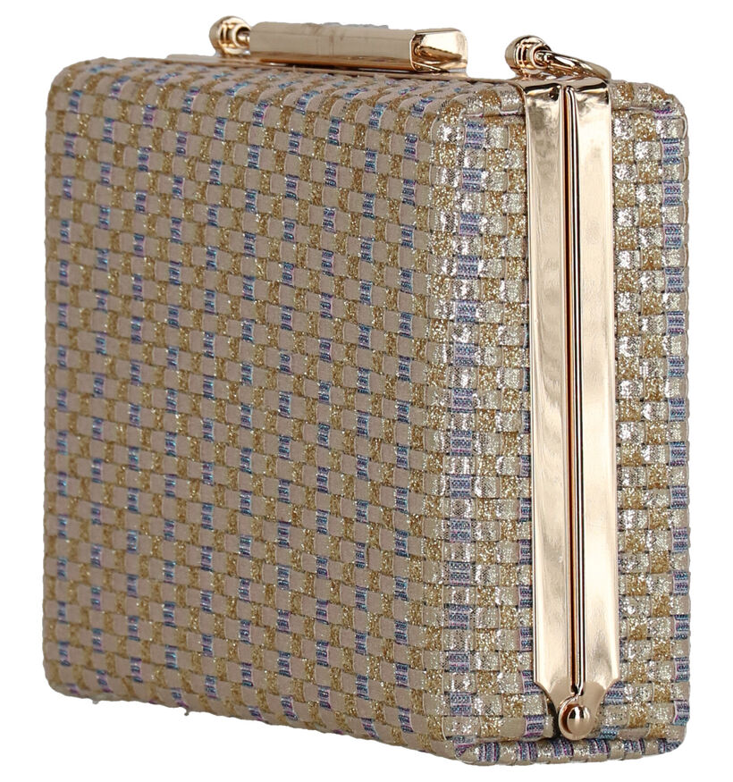 Pepe Moll Gouden Clutch in stof (274734)