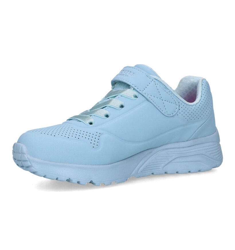 Skechers Lite Frosty Vibe Blauwe Sneakers voor meisjes (345363)