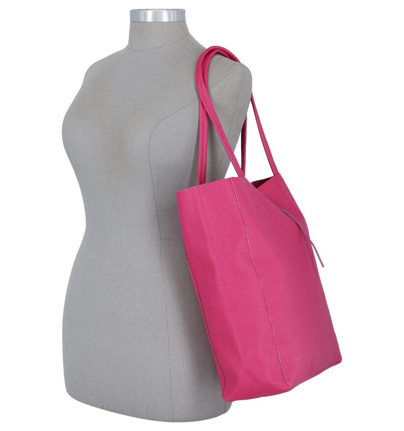 Dolce C. Shopper Tas Roze in leer (234999)