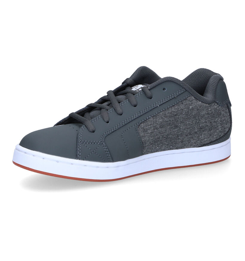 DC Shoes Net Baskets en Gris en cuir (303241)