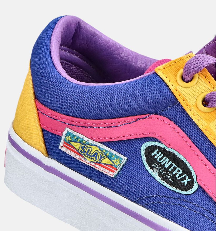 Vans Old Skool x KPop Demon Hunters Blauwe/Multi Sneakers voor jongens, meisjes (381688)