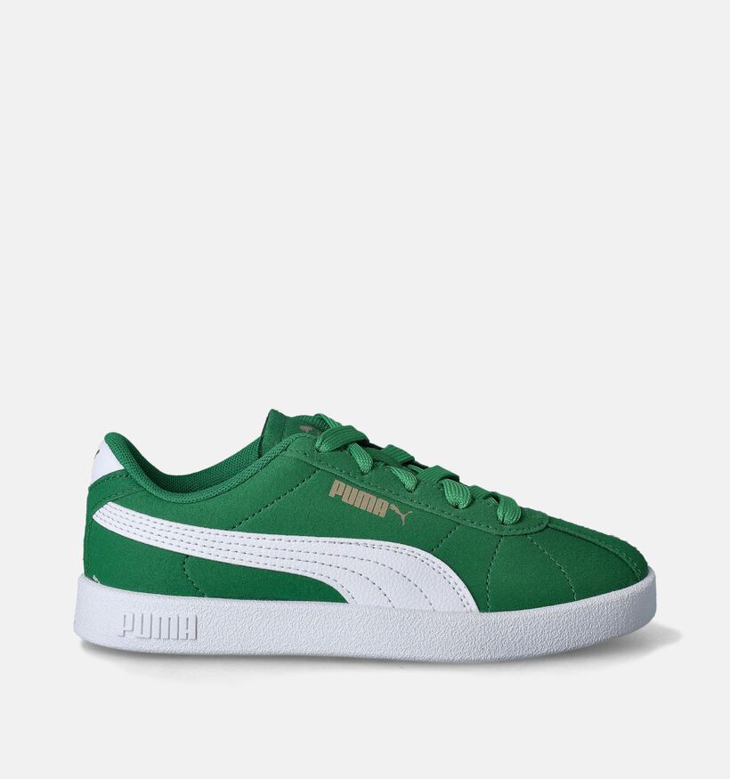 Puma Club II Groene Sneakers voor jongens, meisjes (361489) - geschikt voor steunzolen