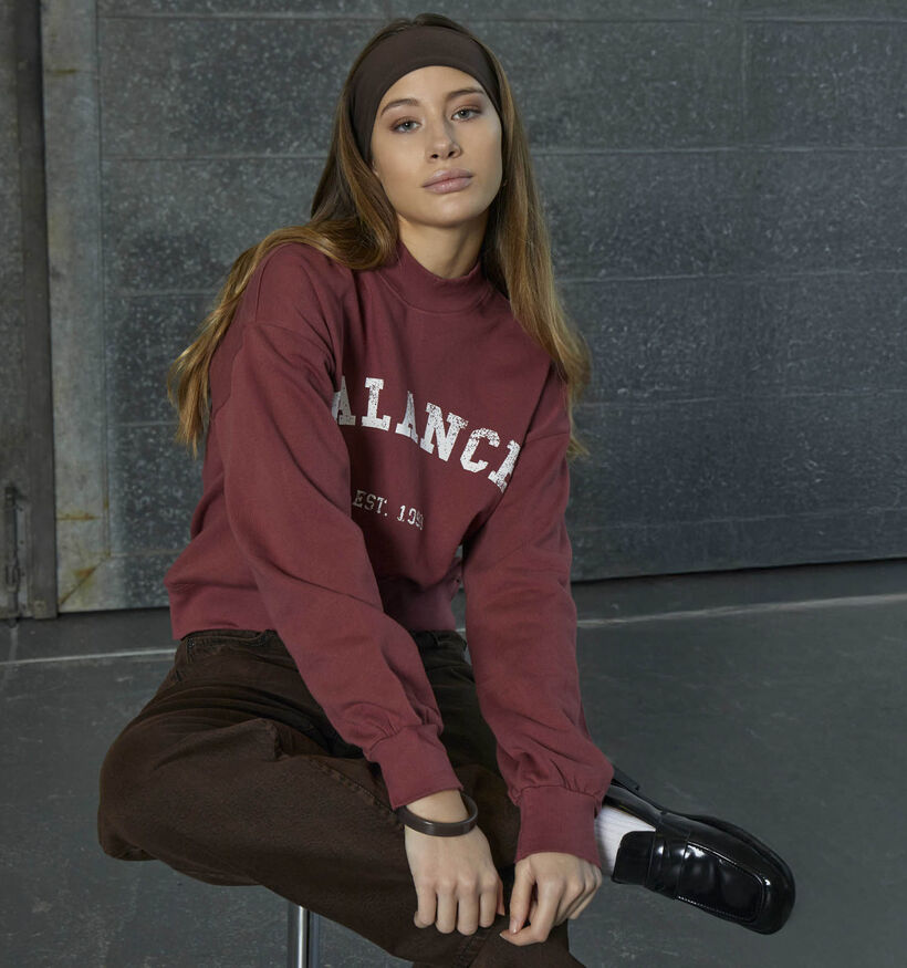 Minus Maya Balance Sweatshirt en Bordeaux pour femmes (373865)