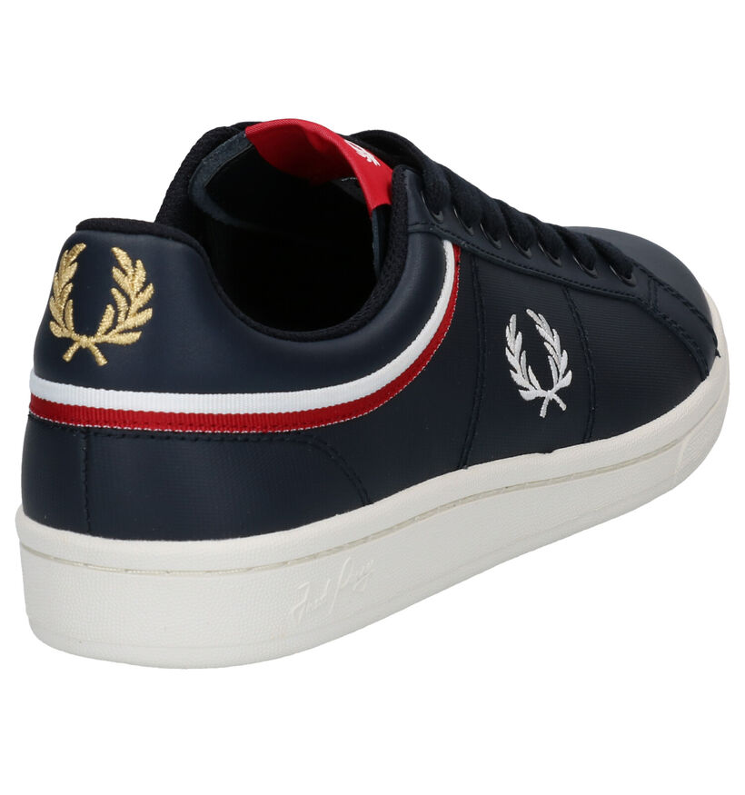 Fred Perry Baskets en Bleu en cuir (275062)