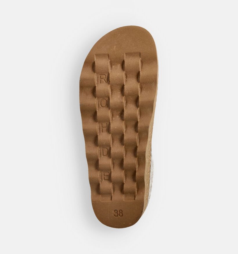 Rohde Foggia Beige Open Pantoffels voor dames (364827) - geschikt voor steunzolen