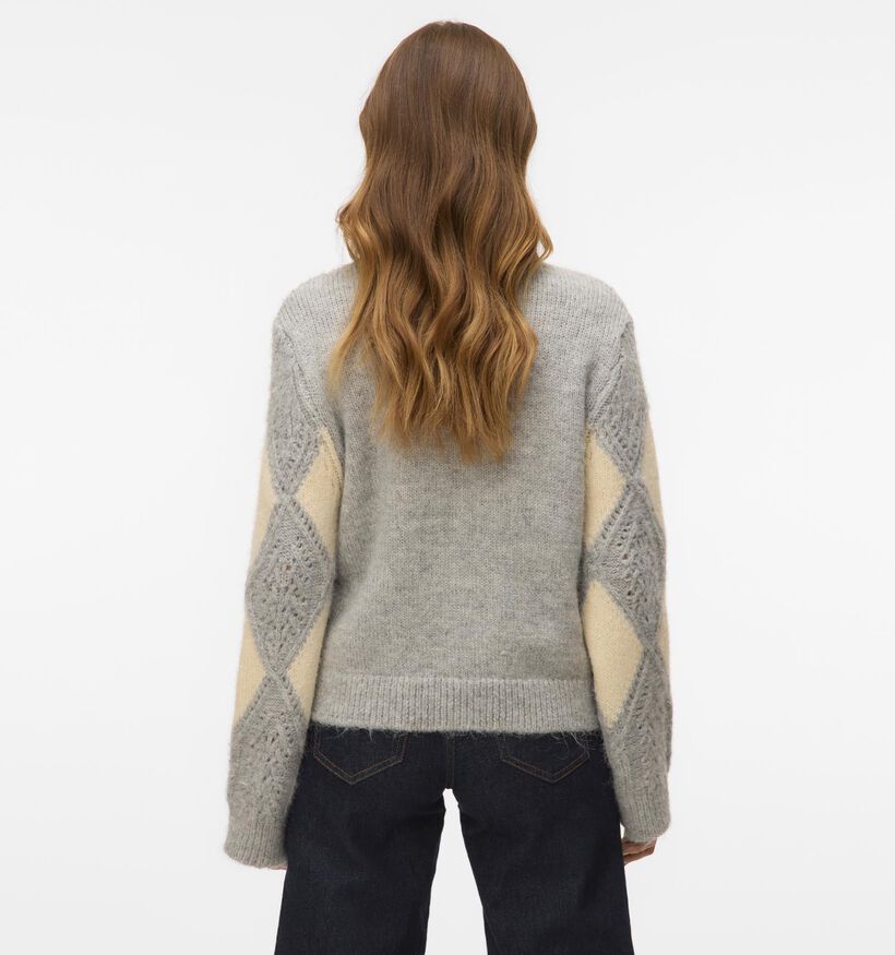 Vero Moda Paloma Pull en Gris pour femmes (364548)