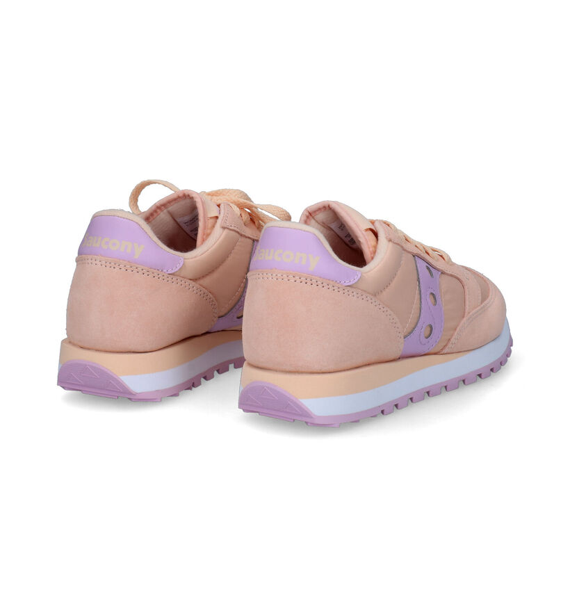 Saucony Jazz Original Baskets en Rose pour femmes (302055) - pour semelles orthopédiques