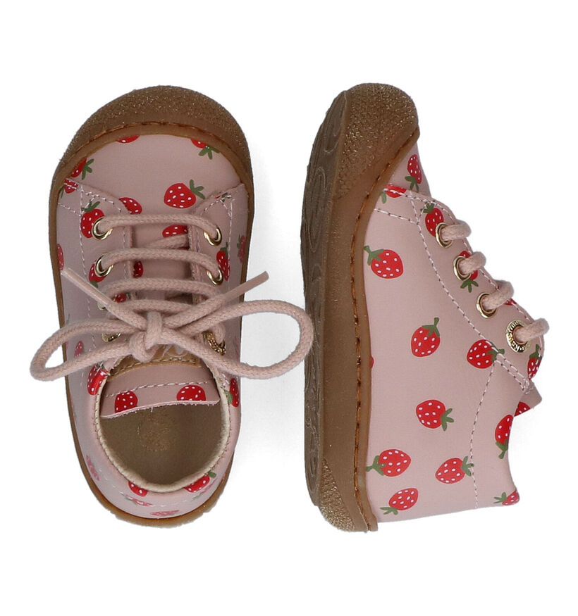 Naturino Cocoon Roze Babyschoenen voor meisjes (316120) - geschikt voor steunzolen