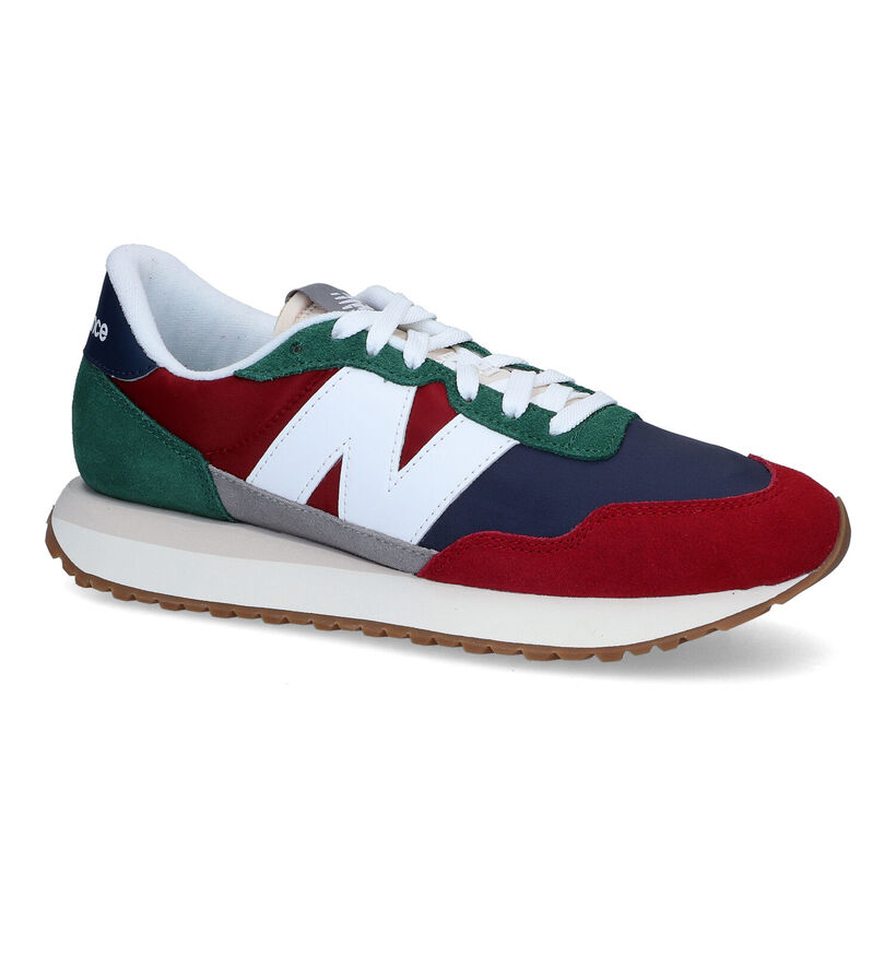 New Balance MS237 Baskets en Rouge en daim (301740)