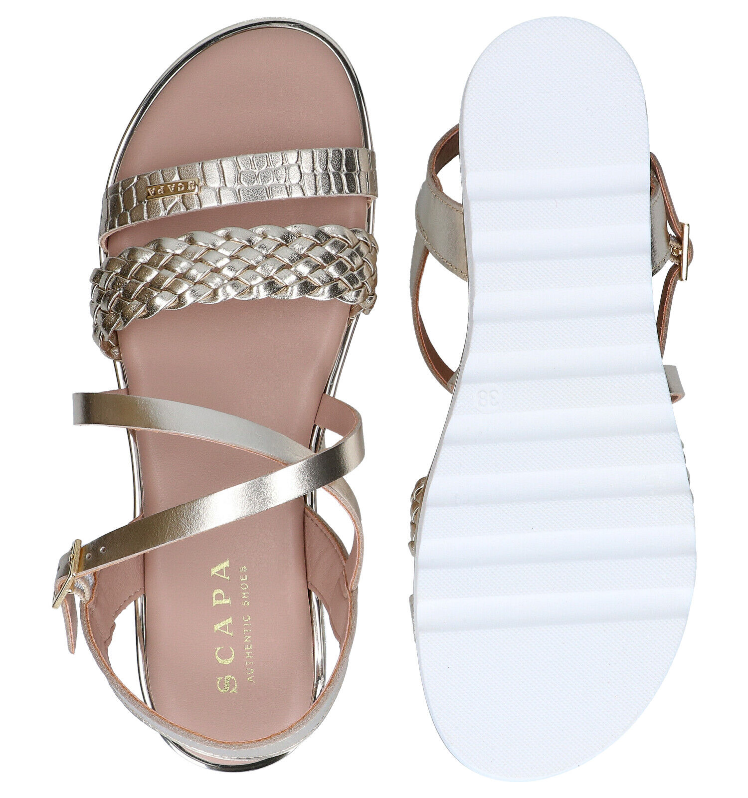 Scapa sales sandalen goud