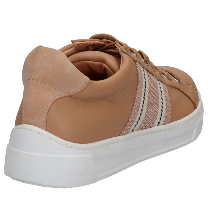 Unisa Farola Chaussures à lacets en Rose en cuir (274904)