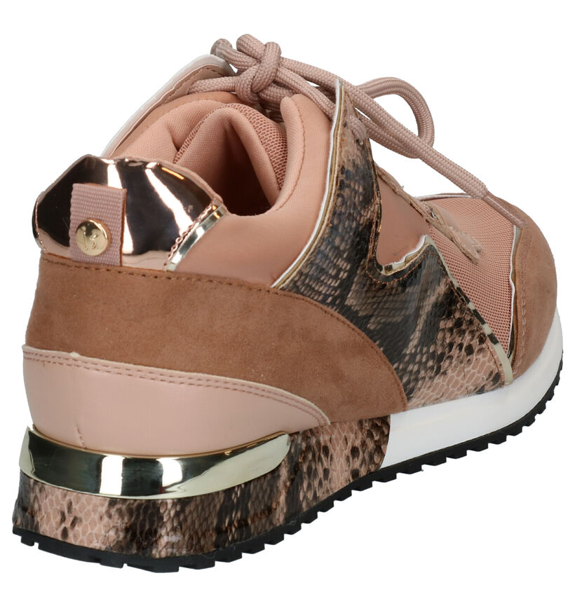 La Strada Baskets casual en Rose en simili cuir (276487)