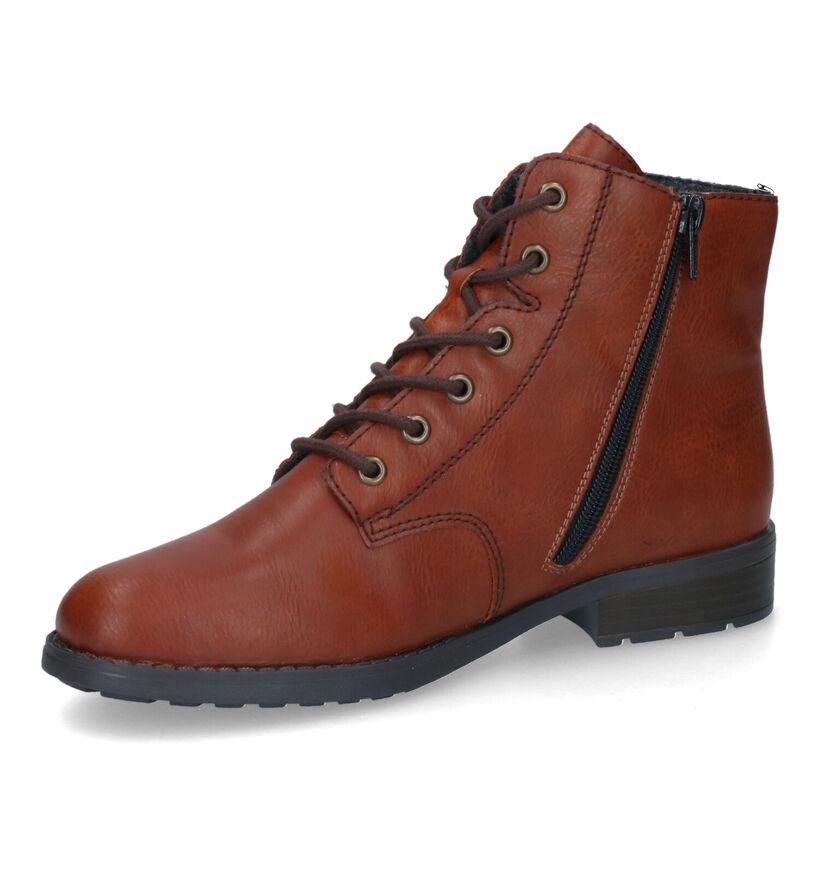 Rieker Cognac Bottines in kunstleer (315950)