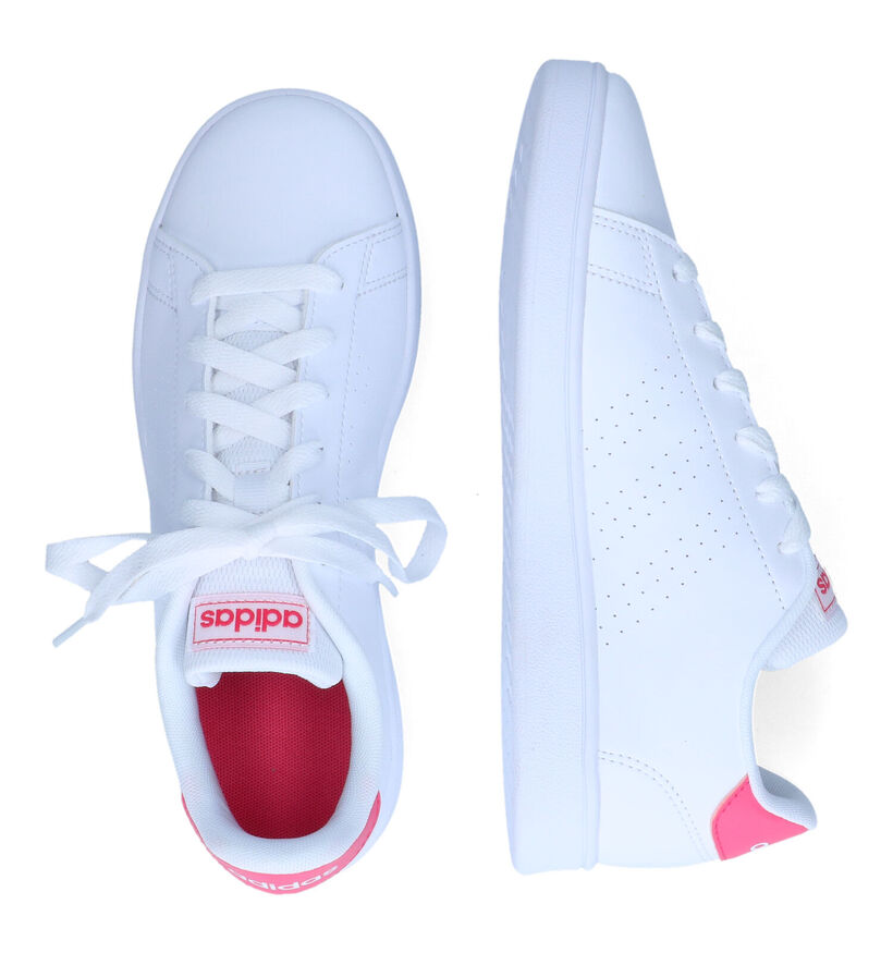 adidas Advantage K Witte Sneakers voor meisjes (326890)