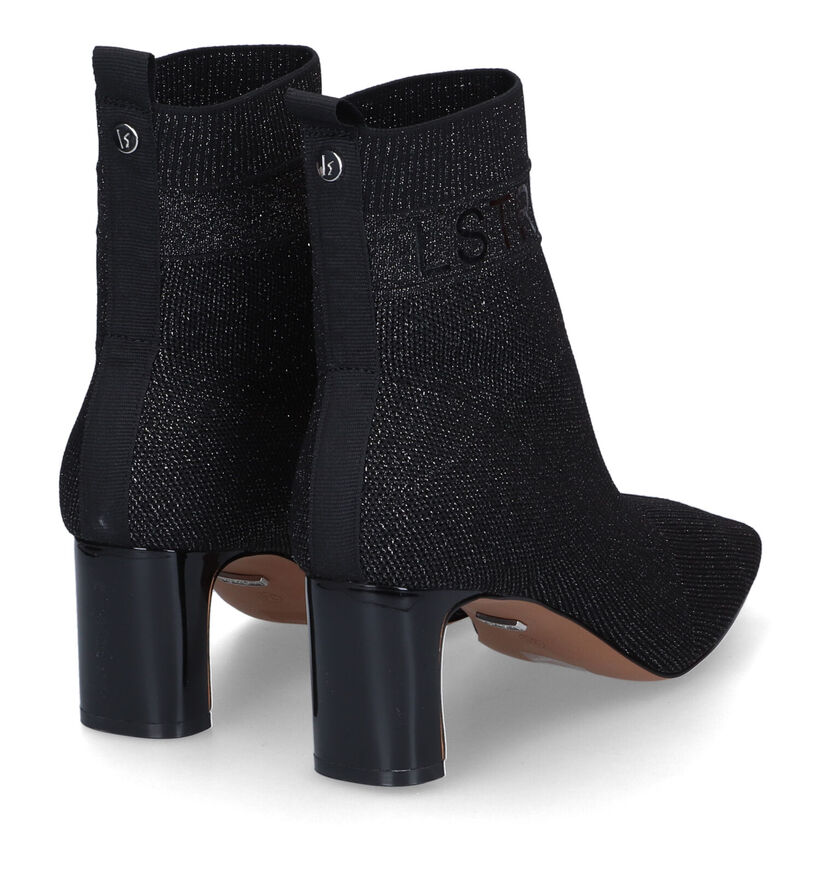 La Strada Bottines à talons en Noir en textile (316779)